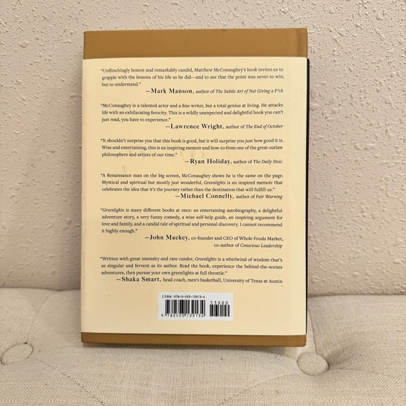 Greenlights by Matthew McConaughey Hardback - Picture 2 of 5